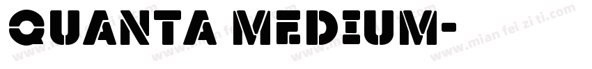 Quanta Medium字体转换